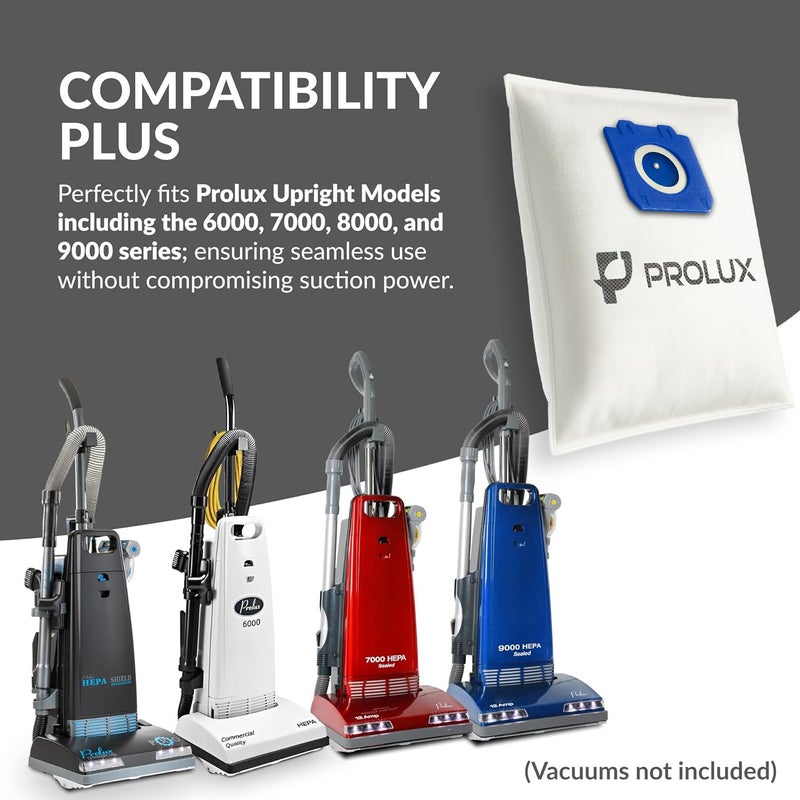 PROLUX 6 pack of HEPA bags and 2 post Filters for the Prolux 6000/7000/8000/9000 series upright vacuum cleaners - Image 3